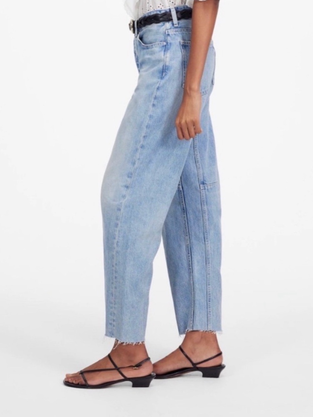 Madewell The Darted Barrel-Leg Jean